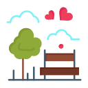 4171247 bench day love outdoor park icon