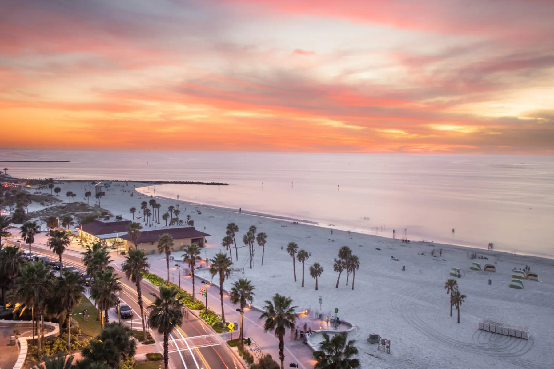 Clearwater,Beach,At,Sunset