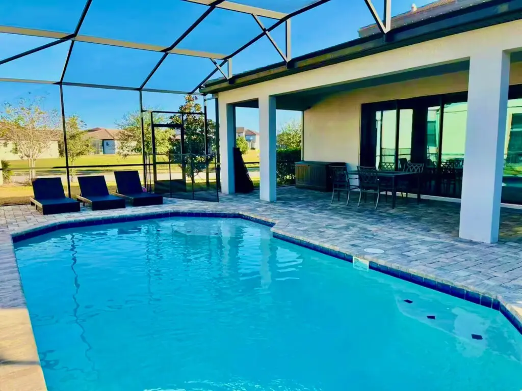 Private pool at vacation rental near Disney in Haines City Florida
